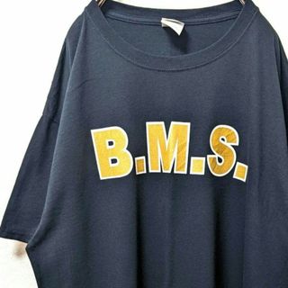 ジャージーズ(JERZEES)のジャージーズ B.M.S. 英字 Tシャツ ブラック 黒色 L 古着(Tシャツ/カットソー(半袖/袖なし))