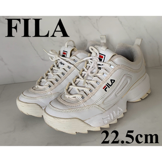 フィラ(FILA)の☆FILA フィラ 厚底スニーカー ホワイト 22.5cm☆(スニーカー)