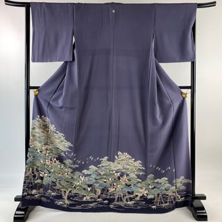 色留袖 身丈168cm 裄丈65.5cm 正絹 秀品 【中古】(着物)