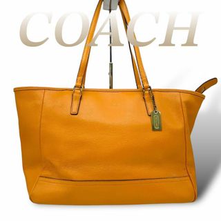 コーチ(COACH)のCOACH トートバッグ オールレザー オレンジ系ブラウン 60507(トートバッグ)