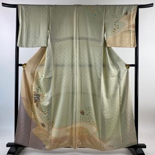 訪問着 身丈160cm 裄丈66.5cm 正絹 秀品 【中古】(着物)