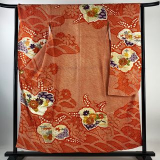 振袖 身丈154.5cm 裄丈62cm 正絹 優品 【中古】(着物)