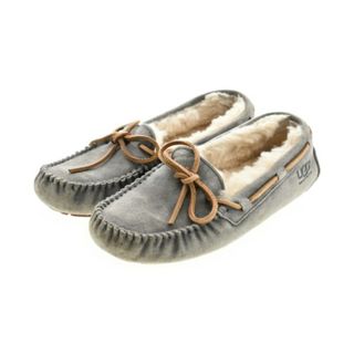 アグオーストラリア(UGG AUSTRALIA)のUGG australia モカシン/デッキシューズ -(22cm位) グレー 【古着】【中古】(スリッポン/モカシン)