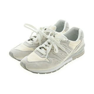 ニューバランス(New Balance)のNew Balance スニーカー 22.5cm 白xライトグレー 【古着】【中古】(スニーカー)