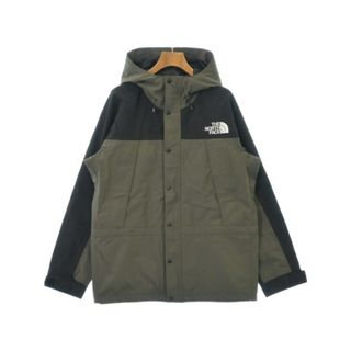 THE NORTH FACE マウンテンパーカー M カーキx黒 【古着】【中古】(マウンテンパーカー)