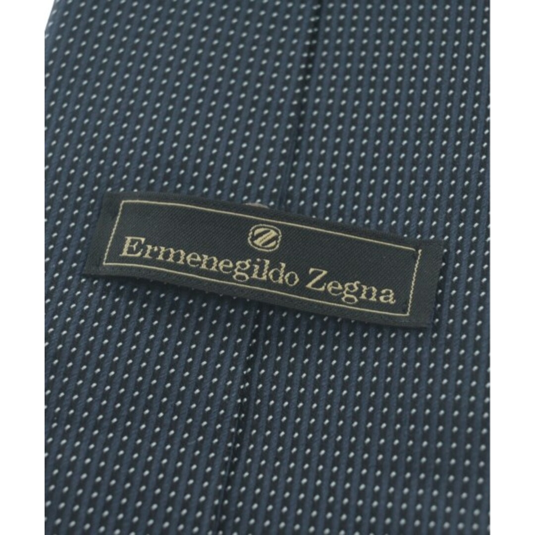 Ermenegildo Zegna(エルメネジルドゼニア)のErmenegildo Zegna ゼニア ネクタイ - 紺系x白 【古着】【中古】 メンズのファッション小物(ネクタイ)の商品写真