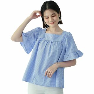 【色: コーヒーチェック(XL Size)】[KumiModa] レディース 半(その他)