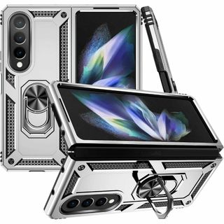 Galaxy Z Fold4 5G ケース リング付き PC 対応 落下衝撃吸収(iPhoneケース)