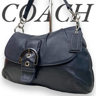 コーチ(COACH)のコーチ COACH 本革 レザー ショルダーバッグ ソーホー 黒 肩掛け(ハンドバッグ)