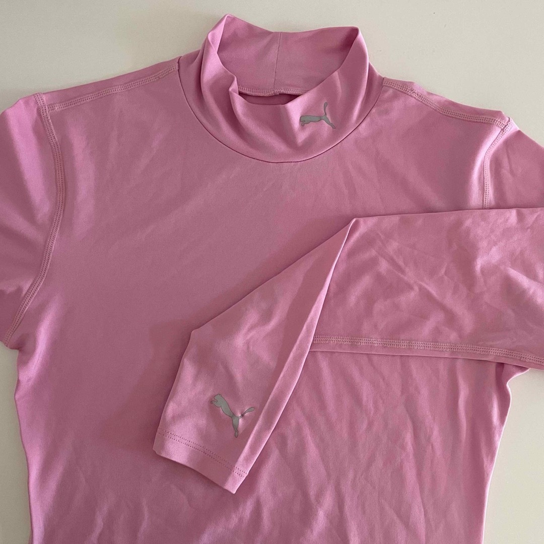 PUMA(プーマ)のPUMAプーマ コンプレッションシャツ アンダーシャツ 長袖 レディース ピンク スポーツ/アウトドアのゴルフ(ウエア)の商品写真