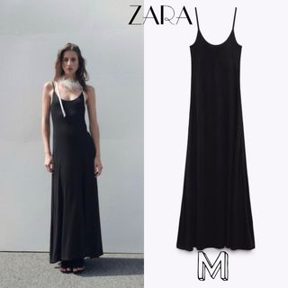 ザラ(ZARA)のZARA ストラップロングワンピース(ロングワンピース/マキシワンピース)