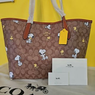 コーチ(COACH)のCOACH スヌーピー トートバッグ コーチ ウッドストック 可愛い 新品 人気(トートバッグ)