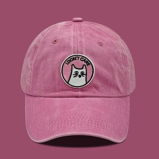 4【新品】ねこ ネコ 猫 ピンクキャップ 帽子 レディース オルチャン韓国(キャップ)