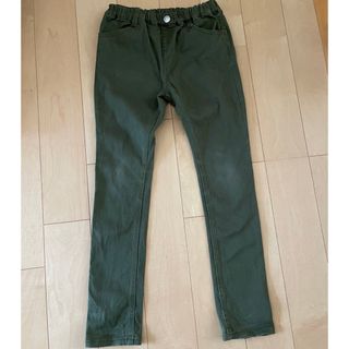 ミキハウス  ホットビスケッツ　ストレッチパンツ　グリーン　130