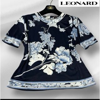 レオナール(LEONARD)のレオナール　カットソー　サイズL(Tシャツ/カットソー(半袖/袖なし))