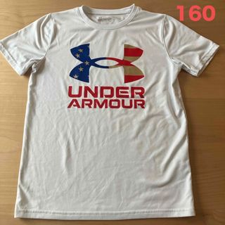 アンダーアーマー(UNDER ARMOUR)の160 アンダーアーマー　白Tシャツ(Tシャツ/カットソー)