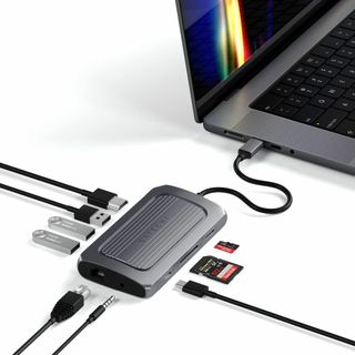 Satechi USB4 マルチ USBCハブ 9in1 PD充電 イーサネット(PC周辺機器)