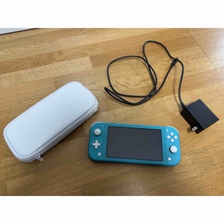 ニンテンドースイッチ(Nintendo Switch)のNintendo Switch Lite ターコイズ（充電器＆専用ケース付き）(携帯用ゲーム機本体)