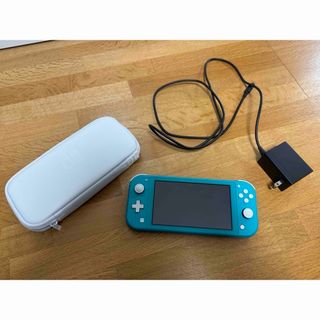 ニンテンドースイッチ(Nintendo Switch)のNintendo Switch Lite ターコイズ（充電器＆専用ケース付き）(携帯用ゲーム機本体)