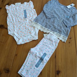 ベビーギャップ(babyGAP)の新品　babygap 3点セット90(Tシャツ/カットソー)