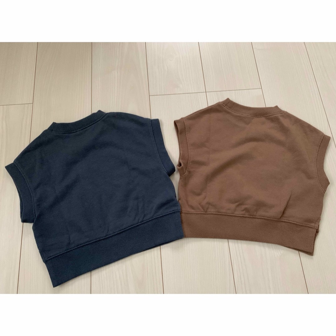 サマンサモスモスラーゴム ベスト　トレーナー　セット   100   キッズ/ベビー/マタニティのキッズ服男の子用(90cm~)(Tシャツ/カットソー)の商品写真