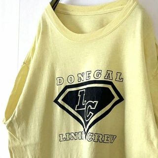 LC DONEGAL LINK CREY Tシャツ イエロー 黄色 古着(Tシャツ/カットソー(半袖/袖なし))