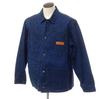 Supreme - 【中古】シュプリーム Supreme × Comme des Garcons SHIRT 2018年秋冬 Printed Canvas Chore Coat カバーオール ネイビー【サイズX】【メンズ】