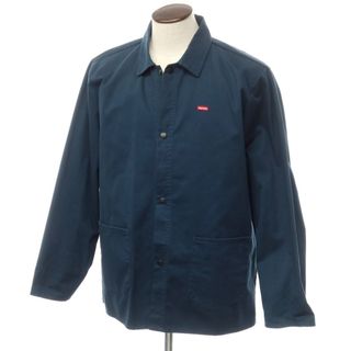 シュプリーム(Supreme)の【中古】シュプリーム Supreme Shop Jacket ポリエステルコットン ワークジャケット ネイビー系【サイズXL】【メンズ】(ブルゾン)