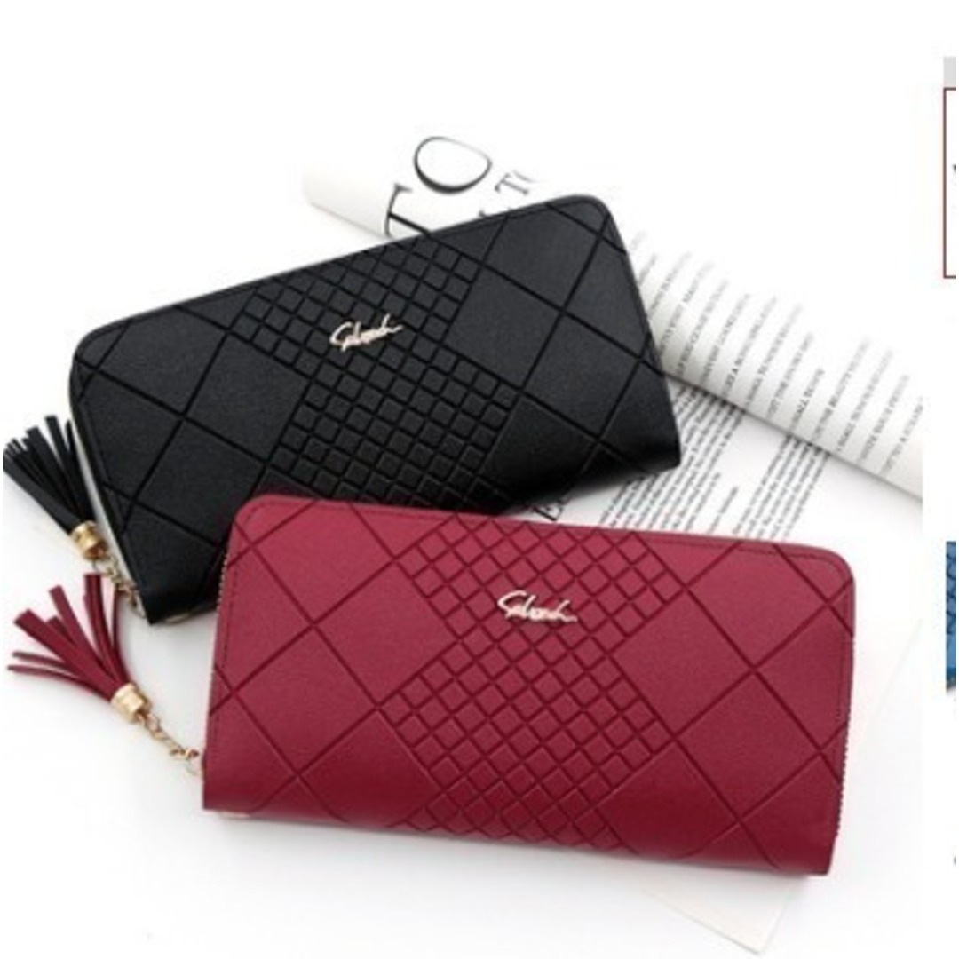 財布　レディース　韓国　高見え　ブラック レディースのファッション小物(財布)の商品写真
