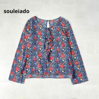 ソレイアード(SOULEIADO（TOMORROWLAND）)のトゥモローランド　souleiado コットンウールフラワープリントブラウス(シャツ/ブラウス(長袖/七分))