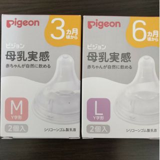 ピジョン(Pigeon)のpigeonピジョン母乳実感乳首  2個入(哺乳ビン用乳首)