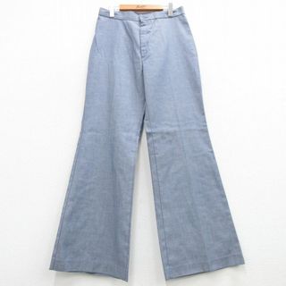 リーバイス(Levi's)のW32★古着 リーバイス Levis パンツ メンズ 80年代 80s フレア 紺 ネイビー 24may07 中古 ボトムス ロング(ワークパンツ/カーゴパンツ)