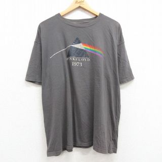 XL★古着 半袖 ビンテージ ロック バンド Tシャツ メンズ 00年代 00s ピンクフロイド 大きいサイズ コットン クルーネック グレー 24may07 中古(Tシャツ/カットソー(半袖/袖なし))