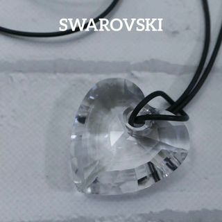 スワロフスキー(SWAROVSKI)の【匿名配送】SWAROVSKI スワロフスキー ネックレス クリア ハート(ネックレス)