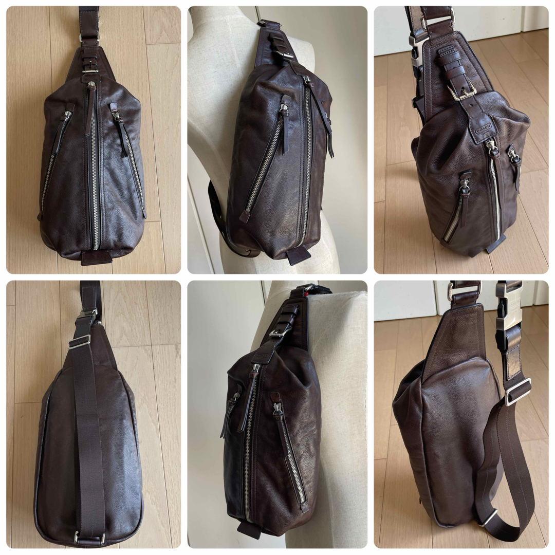 COACH - コーチ COACHトンプソンレザースリングバッグ70860 COACH - コーチ COACHトンプソンレザースリングバッグ70860