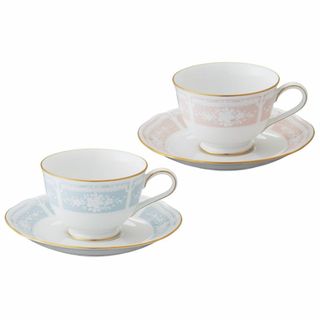 【色:04:ペア(ブルー&ピンク)】Noritake ノリタケ カップ & ソー(テーブル用品)