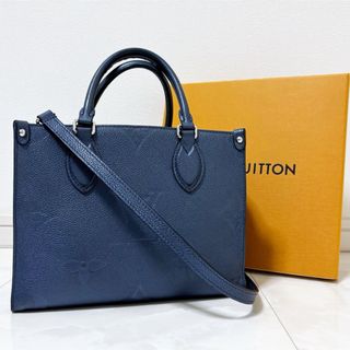 ルイヴィトン(LOUIS VUITTON)のLOUISVUITTON ルイヴィトン オンザゴー PM メタリックブルー(ハンドバッグ)