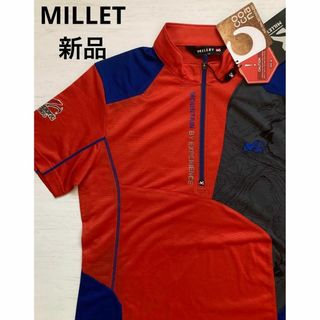 ⭐⭐️【新品】MILLET ミレー　ハーフジップ　半袖シャツ　レディース　М(その他)