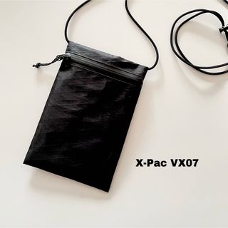 X-PAC サコッシュ　スマホショルダー（外ポケットあり）ブラック(登山用品)