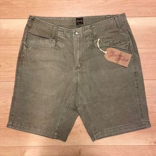 テンダーロイン(TENDERLOIN)の希少品！TENDERLOIN テンダーロイン SHORTS HB オリーブ L(ショートパンツ)