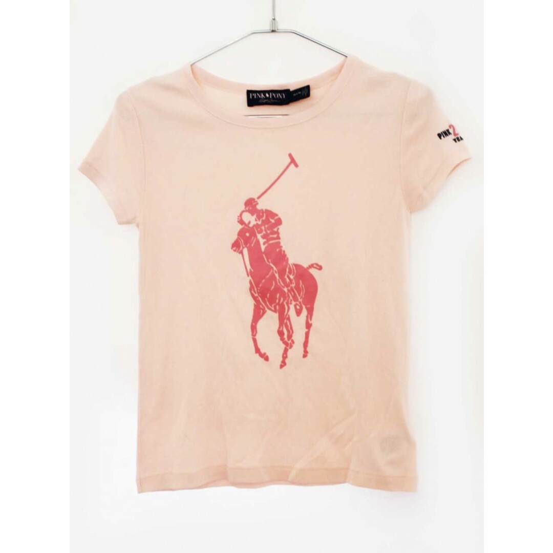 Ralph Lauren(ラルフローレン)の【夏物 新入荷!】新品 未使用品[ラルフローレン/Ralph Lauren]140cm 半袖Tシャツ/半袖カットソー サーモンピンク ピンクポニー 子供服 キッズ kids ジュニア 女の子 夏 tops 105042 キッズ/ベビー/マタニティのキッズ服女の子用(90cm~)(Tシャツ/カットソー)の商品写真