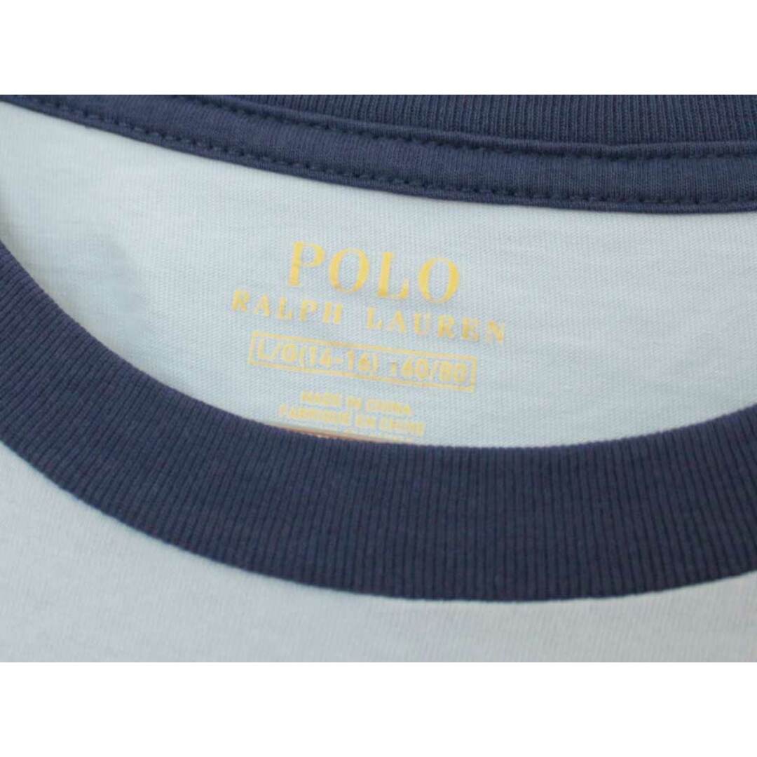 Ralph Lauren(ラルフローレン)の【夏物 新入荷!】[ラルフローレン/Ralph Lauren]160cm 半袖Tシャツ/半袖カットソー 紺×ブルー【中古】子供服 キッズ kids ジュニア 男の子 夏 tops 105042 キッズ/ベビー/マタニティのキッズ服女の子用(90cm~)(Tシャツ/カットソー)の商品写真