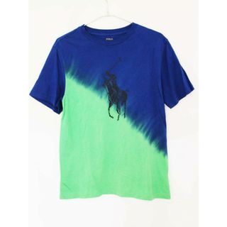 ラルフローレン(Ralph Lauren)の【夏物 新入荷!】[ラルフローレン/Ralph Lauren]160cm 半袖Tシャツ/半袖カットソー 青×グリーン【中古】子供服 キッズ kids ジュニア 男の子 夏 tops 105042(Tシャツ/カットソー)