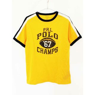 ラルフローレン(Ralph Lauren)の【夏物 新入荷!】[ラルフローレン/Ralph Lauren]150cm 半袖Tシャツ/半袖カットソー 黄色×濃紺【中古】子供服 キッズ kids ジュニア 男の子 夏 tops 105042(Tシャツ/カットソー)