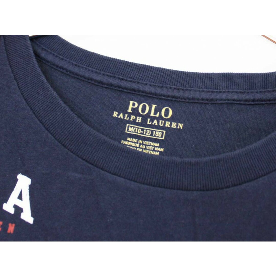 Ralph Lauren(ラルフローレン)の【夏物 新入荷!】[ラルフローレン/Ralph Lauren]150cm 半袖Tシャツ/半袖カットソー 紺【中古】子供服 キッズ kids ジュニア 男の子 夏 tops 105042 キッズ/ベビー/マタニティのキッズ服女の子用(90cm~)(Tシャツ/カットソー)の商品写真