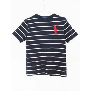 ラルフローレン(Ralph Lauren)の【夏物 新入荷!】[ラルフローレン/Ralph Lauren]150cm 半袖Tシャツ/半袖カットソー 濃紺×白【中古】子供服 キッズ kids ジュニア 男の子 女の子 夏 tops 105042(Tシャツ/カットソー)