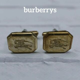 バーバリー(BURBERRY)の【匿名配送】バーバリーズ カフス ゴールド ロゴ シンプル(カフリンクス)