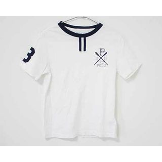 ラルフローレン(Ralph Lauren)の【夏物 新入荷!】〓ラルフローレン/Ralph Lauren〓140cm 半袖Tシャツ/半袖カットソー 白×紺 【中古】子供服 キッズ kids ジュニア 男の子 女の子  夏 tops 034042(Tシャツ/カットソー)