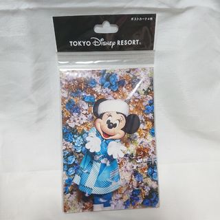 ディズニー(Disney)の新品　イマジニングザマジック　ポストカード4枚セット　ミニーマウス秋冬(キャラクターグッズ)