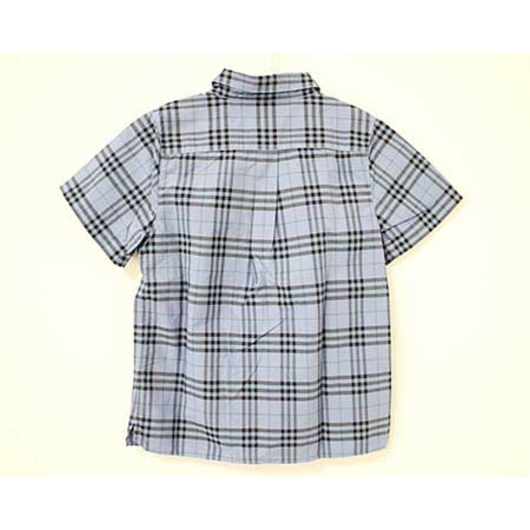 BURBERRY(バーバリー)の【夏物 新入荷!】〓バーバリー/BURBERRY〓140cm 半袖シャツ  青×紺【中古】子供服 キッズ kids ジュニア 女の子 男の子 夏 tops 034042 キッズ/ベビー/マタニティのベビー服(~85cm)(シャツ/カットソー)の商品写真